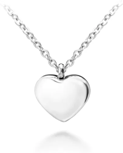 555Jewelry Womens Stainless Steel Love Cute Heart Shape Dainty Pendant Necklace
