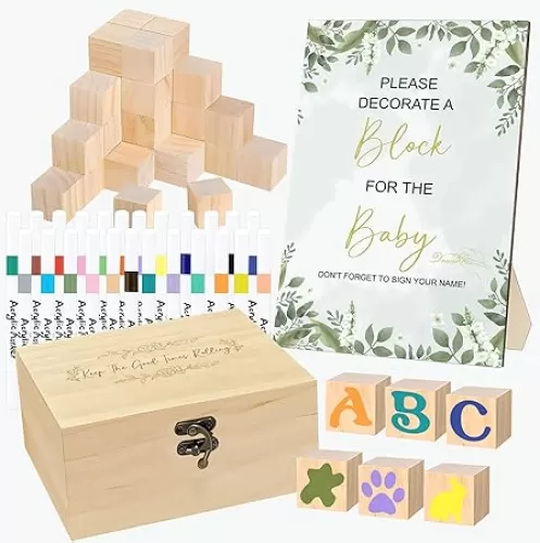 78 PCS Fun Baby Shower Games Sign Kit，Unique Baby Shower Ideas，Funniest Baby Shower Games Ever ，A Game Where You Can Draw to Your Heart's Content，Suitable for Baby Shower Games Boy and Girls