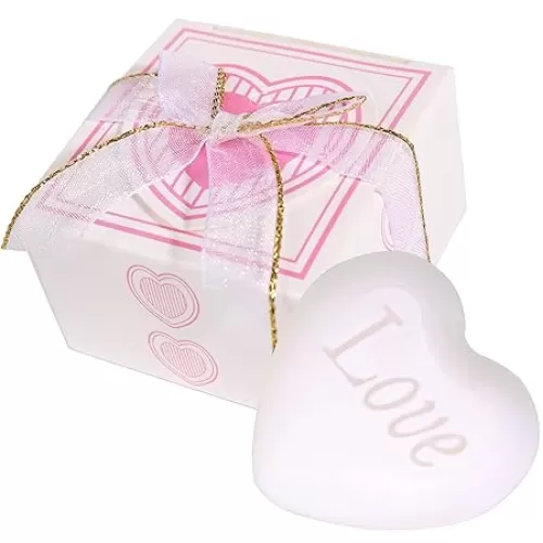 AIXIANG Mini 24 Pack Scented Heart Shape Soap Favors for Guests, Wedding, Baby Shower, Party Favors
