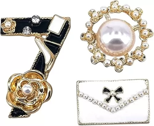 Celebrity Designer Inspired Flower Brooch Pin Gift Set Jewelry For Wedding Party