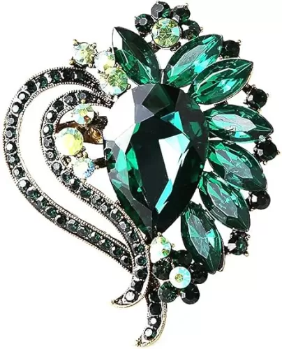 Cubic Zirconia Heart Brooches for Women Men Rhinestone Lapel Pins Dress Hat Bag Suit Tie Accessories Elegant Brooch Promise Love Wedding Dangcing Party Ceremony Banquet Decoration Girlfriend