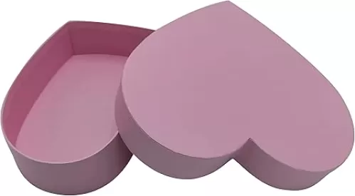 Empty Heart Shaped Gift Box Strawberry Packaging (Pink)