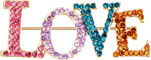 Heart Brooch For Women Cluster Pave Elegant Crystal Love Heart Brooches Pin Wedding Party Clothes Accessories Valentines Gift