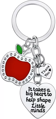 It Takes A Big Heart To Help Shape Little Minds Teacher Keychain Teacher Appreciation Gifts