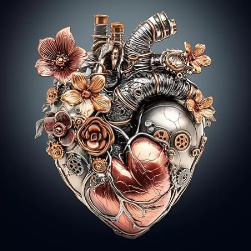 KAAYEE Wooden Puzzles for Adults, 90 Pieces Mechanical Heart Wooden Jigsaw Puzzles for Adult, Unique Shaped Wood Puzzle Gifts for Adults Kids Advanced Heart Puzzle (8.9 * 7.1 in)