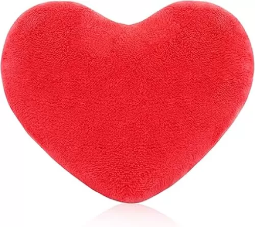 Plush Red Heart Pillow Cute Heart Shaped Pillow Cojines Decorativos Throw Pillow Filled Plush Heart Shaped Cushions Children Friends Loved Ones