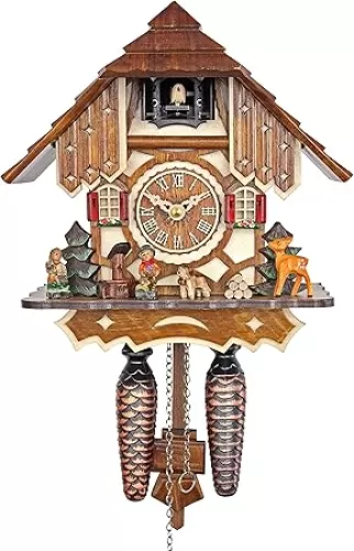 Quartz Cuckoo Clock - The Half-timbered House AH 20 QM