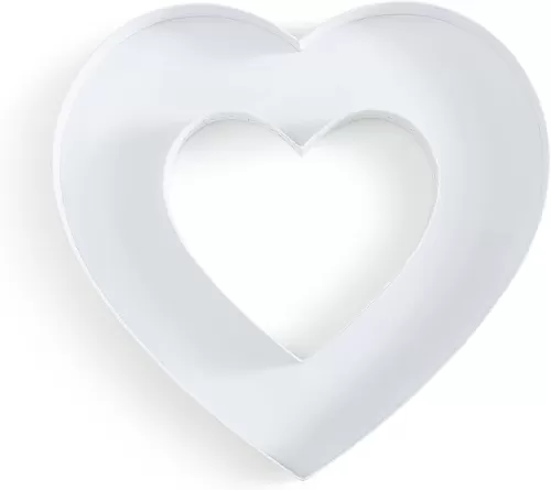 Soul & Lane Fillable Cardboard Heart-Shaped Box for Charcuterie and Candy, Paper Mache Decor Tray for Birthday Parties, Weddings - Heart