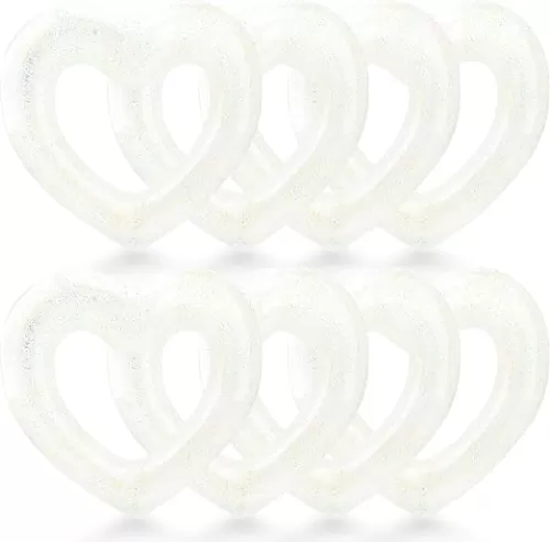 8 Pack 47.3 Inch Inflatable Heart Shaped Pool Float Inflatable Heart Shaped Swimming Ring Pool Heart Shaped Tube for Adult Summer Beach Pool Bachelor Party