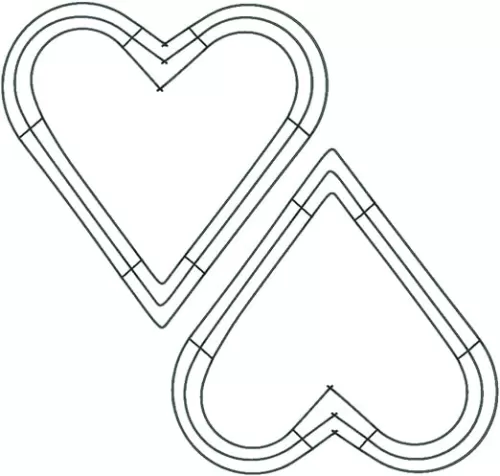 Alipis Heart Wire Wreath Frame Metal Flower Wreath DIY Hoops, Garland Making Rings for Wedding Valentines Party Decoration 14 Inch