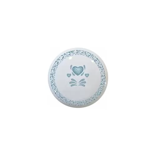 Blue Style I - Sponged-look Hearts - DECORATIVE Glossy CERAMIC Cupboard Cabinet PULLS Dresser Drawer KNOBS