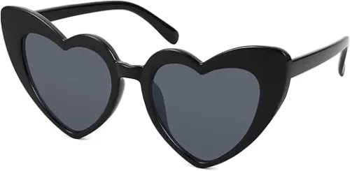 FEISEDY Vintage Heart Shaped Sunglasses Women Stylish Love Eyeglasses B2421-P1