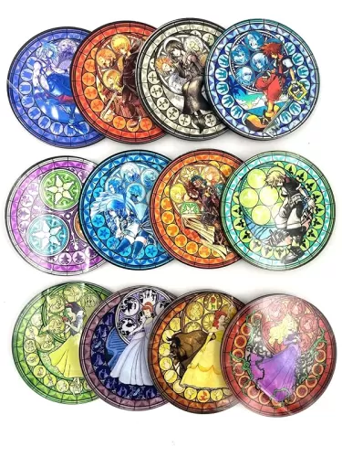 Gaming Coasters - Acrylic Coasters - Gamer Coasters - Gamer Gifts - Glass Coasters - Kingdom 2 3 - Wayfinder - Hearts Coasters (All 12 Coasters (one of each))