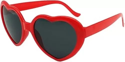 Heart Shaped Sunglasses for Women, Trendy Cute Heart Glasses Retro Taylor Sun Glasses Cupid UV400