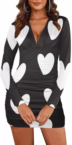 Homecoming Dresses 2024 White Heart Shaped Brush Women