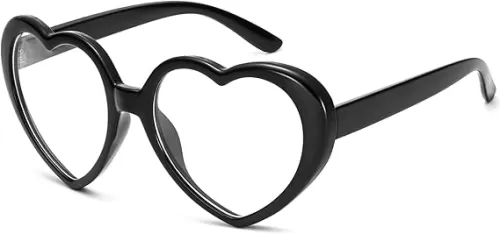 IOHLNG Heart Sunglasses for Women Men Oversized Trendy Love Shaped Sunglasses Retro Lovely Fashion Cute Sun Glasses