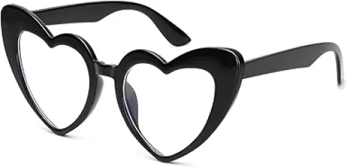 LIKSMU Heart Sunglasses for Women Trendy Cat Eye Love Shaped Sunglasses Vintage Lovely Retro Cute Sun Glasses