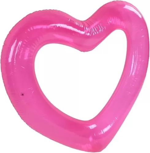 Mumusuki Pool Floats, Inflatable Swim Rings Heart Shaped Swimming Pool Loungers Tube River Lake Beach Floaty, Wedding Bride Decoration, Fun Toy Raft Lounge for Adults