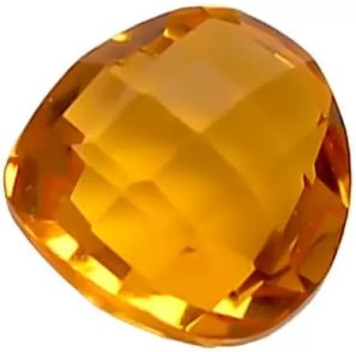 Natural Citrine Heart Shape Checker Briolette – AAA Quality Faceted Gemstone for Jewelry Making