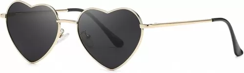 Polarized Heart Sunglasses for Women Cute Heart Shaped Sunglasses, Fashion Lovely Style UV400 Protection Lens