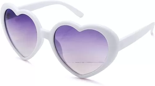 Pro Acme Trendy Heart Sunglasses for Women Oversized Vintage Lovely Sun Glasses Shade Polarized 55MM