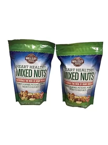 Wellsley Farms Heart Healthy Mixed Nuts, 21 Ounce (Pack of 2)