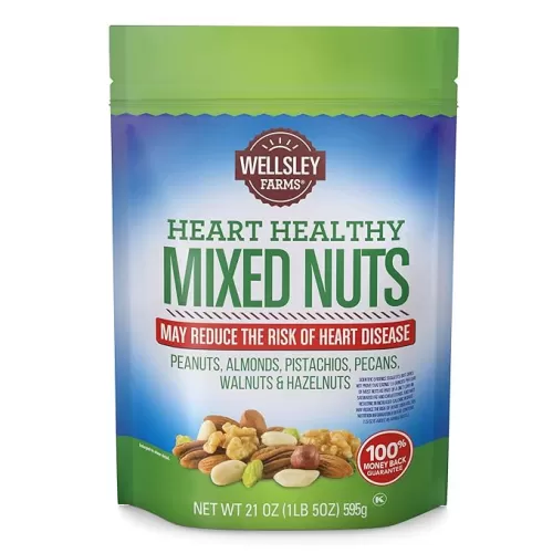 Wellsley Farms Heart Healthy Mixed Nuts, 21 Ounce