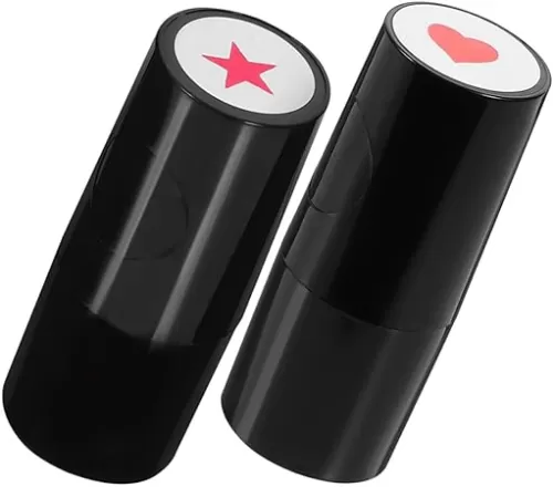 2pcs Golf Ball Stamp Markers Heart Shape Mark Stamps for Golf Ball Alignment