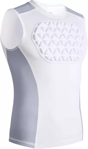 Adult Baseball Chest Protector Padded Compression Shirt Support Softball Football Lacrosse Heart Sternum Guard