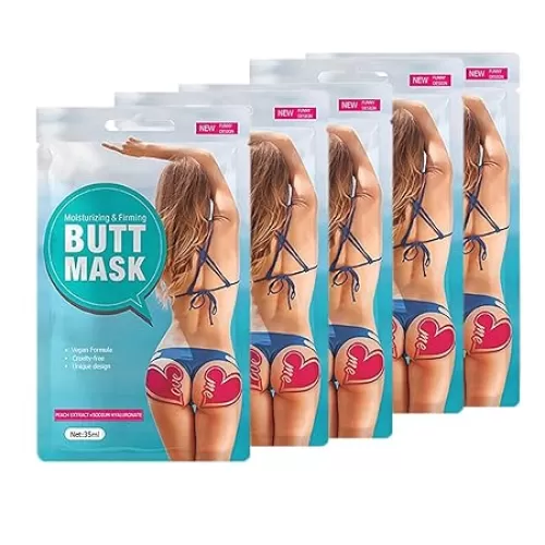 Butt Mask Heart Shape Beauty Skin Kit Firm, Moisturize, Tone and Rejuvenate Bottom 5 Pack 2pcs/Pack Elitzia ETBS23