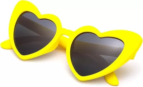 COASION Kids Polarized Heart Girls Sunglasses for Toddler Bendable Sunglasses Shades Age 2-8