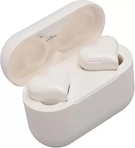 Earbuds, Heart Shaped HIFI Stereo Sound Waterproof Bluetooth Headphone with Charging Case, Fast Pairing, Comfortable Eartips, for Exercise Outdoor Activities (White), Genericcv1g52x6h3-12