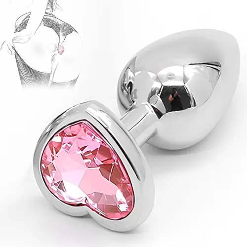 Portable Heart Shaped Stainless Steel Anales Training Plug for Indoor Outdoor Play Adult Butt Relaxing Toy for Men Women Game Sunglasses - 3RtZA