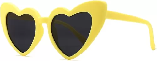 Pro Acme Heart Sunglasses for Kids Toddler Girls Polarized Cute Shaped Lovely Style with UV400 Sunnies Age 3-12