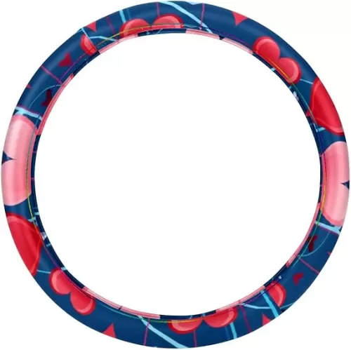 PVC Steering Wheel Cover Universal 14.5 inch (Valentine's Day Love Heartbeat), fxpt-001-3