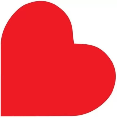 SHAPES ETC. Heart Mini Notepad, 3" x 3", 35 Sheets in a notepad for Classroom, Holiday, Valentine's Day