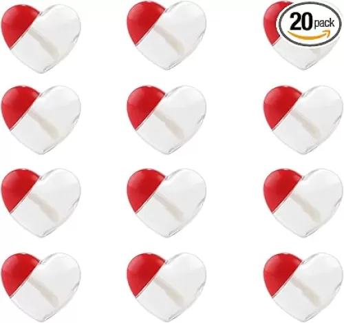 20 Pcs 5ml Heart Shaped Empty Lip Gloss Tubes Containers Gloss Tubes Containers, Clear Mini Refillable Lip Oil Bottles for Women Girl DIY Cosmetics