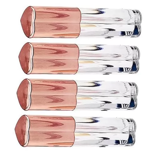 4pcs Heart Shape Empty Lip Gloss Containers Lipstick Tubes for Diy Refills