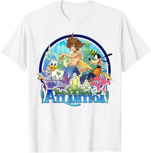 Disney Kingdom Hearts Greetings From Atlantica T-Shirt