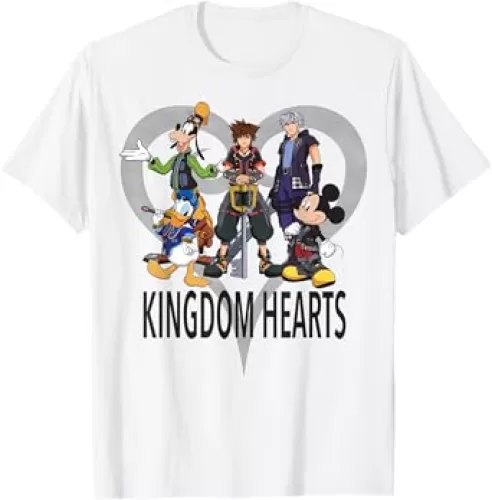 Disney Kingdom Hearts Group Shot Symbol T-Shirt