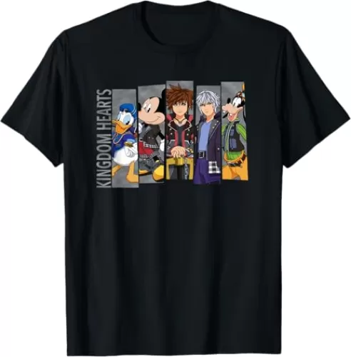 Disney Kingdom Hearts III Mickey Mouse Characters T-Shirt T-Shirt