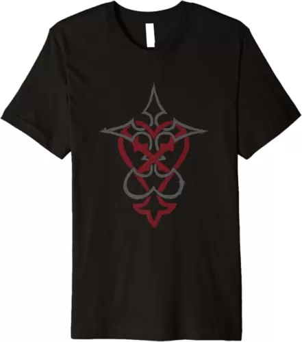 Disney Kingdom Hearts Mixed Crossed Key Dual Tone Logo Premium T-Shirt
