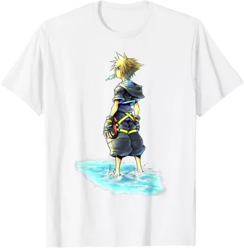 Disney Kingdom Hearts Sora Sea Salt Ice Cream Sketch T-Shirt