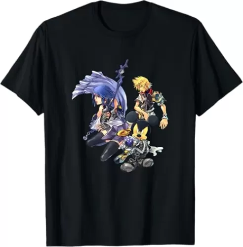 Disney Kingdom Hearts Ventus, Aqua, Mickey Group Hero Shots T-Shirt
