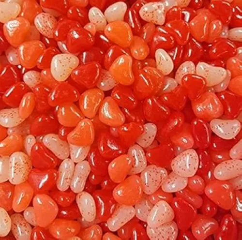 Mother's Day JollyRanchorJelly Jelly Hearts Jelly Beans, Approx 130 pcs in Bag Heart Shaped Candy Jellies, Red, & Pink Heart Candies, Great Mother's Day Gift or Basket Filler