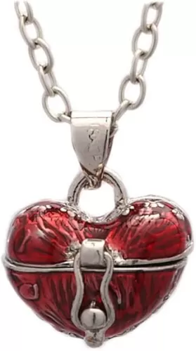 Heart Locket Necklace Y2k Love Heart Necklace Tiny Small Cute Necklace for Women Valentine
