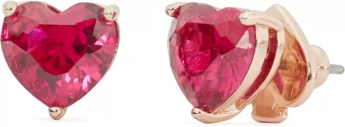 kate spade new york My Love Heart Studs, Red, One Size
