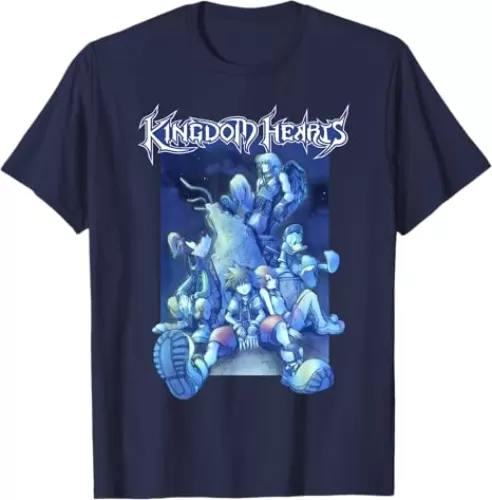 Kingdom Hearts - Blue Crew T-Shirt
