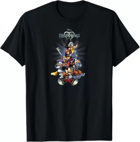Kingdom Hearts - Sora Mickey Goofy Donald Riku Xion Group T-Shirt