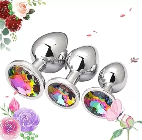 Newly Heart Shape Stainless Steels Butt Massages Plugs Anales Training Kit Adult Toys for Women Men Couples Game Sunglasses Color-33